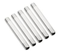 Housoutil 5 Pièces Adaptateur Acier Inoxydable Tuyau Extension à Filetage Raccords Robustes et Corrosion pour Installations