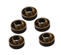 Housoutil 5 Pièces Cuisinière à Gaz Petit Noyau De Feu Distributeur En Cuivre Pour Cuisinière à Gaz Couvercle Universel Pour Noyau De Poêle Petit Chapeau De Brûleur De Poêle Cuivre Golden