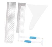 Housoutil 5 Pièces Kit de Outils de Règle pour Peinture Diamant Outils de Fixation Pratiques avec Règle Maille pour Artisanat et Décoration Murale
