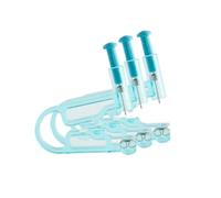 Housoutil 5 Pièces Kit de Perçage D'oreilles Jetable en Plastique Bleu pour Perçage Professionnel des Oreilles Nez