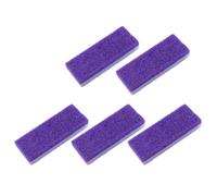Housoutil 5 Pièces Pierre de Pédicure Double Face en Pu Bleu pour Élimination des Callosités Surface Abrasive, Exfoliant pour Peaux Mortes, Personnes Marchant Longtemps ou Portant des