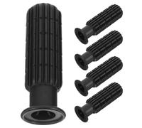Housoutil 5 Pièces Poignée de Rechange en PVC Noir pour Foot Prise Confortable et Robuste, Accessoires pour Table de Football de Table
