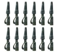 Housoutil 50 Clips de Fil de Pêche en Plastique Vert Pinces Fixes Pivotantes Pratiques et Portables pour Accessoires de Pêche pour Amateurs