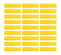 Housoutil 50 Embouts de Paille en Silicone Jaune Réutilisables, Résistants la Chaleur, Protection des Dents, Compatibles Pailles en Acier Inoxydable Couleur Aléatoire