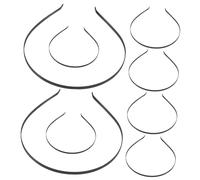Housoutil 50 Pièces Accessoires de bande matériel de cerceaux de cheveux bricolage chaud accessoires cheveux accessoires de coiffure cerceaux de cheveux simples cheveux cerceaux embryon Noir