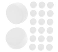 Housoutil 50 Pièces Accessoires de Jouets à Anneau couineur Multifonction couineur d'insert Pratique Remplacement du couineur Squeakers Plats Ronds couineurs compacts Plastique Blanche