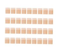 Housoutil 50 Pièces Mini Wooden Blocks Unfinished Small Pine Cubes For Crafts DIY Building Educational Toys For Child Development And Hand Eye Coordination