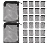 Housoutil 50 Pièces Paquet Filtrant en Filet, Polyester Noir, Nettoyage | Filtration, Inodore Danger, pour Billes Biologiques et Biosphères, Entretien Simple