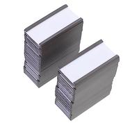 Housoutil 50 pièces Porte Étiquettes Magnétiques Clip pour Étiquettes Prix Supports Daffichage pour Rayonnage Dentrepôt Clips et Faciles à Installer
