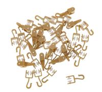 Housoutil 50pièces roulettes Plastique pour Rails Rideaux Patins Glissières Tringles Coulisseaux Crochets Accessoires Rideaux Curseurs Silentbloc Intérieur