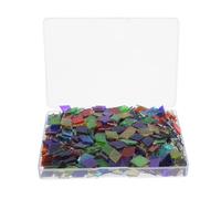 Housoutil 580 Pièces de Carreaux de Verre Rhombiques Faits la Main pour Mosaïque, Installation Facile et Décoration Murale Polyvalente pour Salle de Bain et Salon