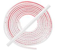 Housoutil 5m Moulure Plafond Autocollante Flexible Frise Murale Adhésive Blanche Décorative Auto-adhésive pour Murs Plafonds Miroirs Cuisine et Salon