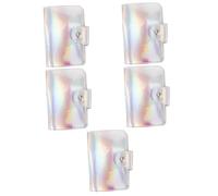 Housoutil 5Pcs Nail Art Modèle De Rangement Carte Manches Cartes Nail Stamp Plaque Titulaire Nail Stamping Pochoir Cas Nail Stamping Plaque Stamping Plaque Cas Disque Cas
