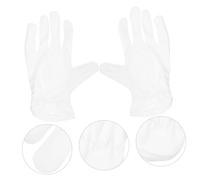 Housoutil 6 paires Gants Microfibre Antistatiques Réutilisables pour Inspection Bijoux et Monnaies Protection Manutention Homme et Femme Confort Sécurisé et