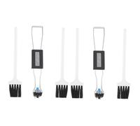 Housoutil 6 Pcs Clavier Brosse Tirer Capuchon De Clé Moniteur Maison Clavier Brosse Évier Épurateur Outils Automobiles Évier Brosse À Récurer Kit De Sol Keycaps Brosse De Nettoyage Portable