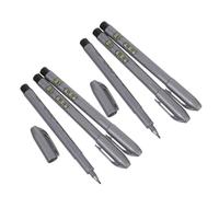 Housoutil 6 Pièces Calligraphy Brush Pens Set Soft Tip Chinese Fountain Pens For Beginners Smooth Ink Flow Writing Instrument With Refillable Ink For Traditional Calligraphy Art