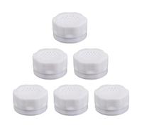 Housoutil 6 Pièces Filtre Robinet Mousseur Robinet Économiseur D'eau en Plastique Blanc et la Cuisine Filtration des Particules pour Évitement Calcaire, Adapté Lavabo Salle de Bain