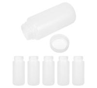Housoutil 6 Pièces Flacon Réactif Blanc 500ml en Hdpe à Large Ouverture