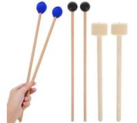 Housoutil 6 Pièces Maillets de Percussion en Bois Polyvalents et Résistants pour Xylophone et Marimba, Activités de Pratique Musicale