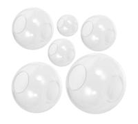 Housoutil 6 Pièces Moule Silicone Sphérique Transparent pour Fabrication de Boules Diy pour Création de Lampes de Nuit et Décorations
