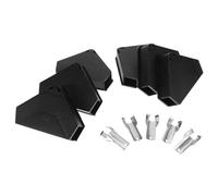 Housoutil 6 Pièces Piège à Souris Triangulaire Noir en Plastique avec Verrouillage Métallique Sécurisé, Ensemble pour Grandes Surfaces et Propreté Domestique