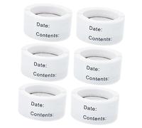 Housoutil 6 Rouleaux Étiquettes Autocollantes pour Stockage de Lait Maternel Adhésifs de Date pour Congélateur Étiquettes Pratiques pour Identifier Biberons et Contenants pour Conservation