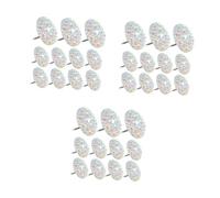 Housoutil 60 Pièces Punaises Décoratives Résine avec Strass Punaises Murales Multifonctions pour Tableau Liège Fixation Photos et Posters Accessoires Bureau Créatifs