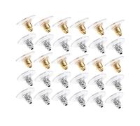 Housoutil 600 Pièces Bouchons Oreilles Accessoires de Remplacement Pratiques pour Boucles Oreilles Diy et Argentés Dorés