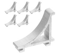 Housoutil 6pièces Clips Pour Étagère De Réfrigérateur Alliage Aluminium Supports Robustes Et Faciles à Installer Pour Congélateur Accessoires De Replacement Pour Clayettes