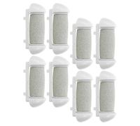 Housoutil 8 Pcs Têtes de Rouleau de Remplacement pour Râpe Électrique à Pédicure, en Abs et Émeri, Pratique pour Enlever Peaux Mortes, Soin des Pieds