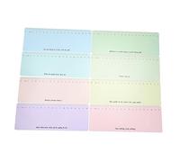 Housoutil 8 Pièces Bandes de Lecture Colorées avec Échelle et Ligne Outils de Surlignage Guidé pour de Lecture Marque Pages Pratiques pour Étudiants et Dyslexiques Couleur