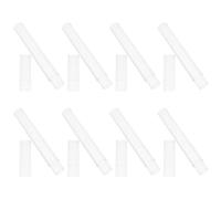 Housoutil 8 Pièces Boîte de Rangement en PP de Voyage pour Pinces à Cils | Cloisonnement Indépendant, Couvercle Transparent, Côtés Étiquetés, pour Techniciens Cils en Déplacement