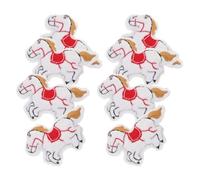 Housoutil 8 Pièces Breloques Poupée Cheval à Pousser Pendentifs Ouverts pour Fabrication de Bijoux Présent Thème Cheval Accessoires pour Poupées