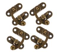 Housoutil 8 pièces Loquets Vintage de Zinc avec Verrou Bull Horn Fermoirs Décoratifs pour Boîtes à Bijoux et Coffrets Système de Verrouillage Gauche et Droit Durable