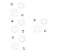 Housoutil 8 Pièces Lot Moules Silicone Décoratifs Flocon de Moules DIY Époxy pour Ornements de Noël Silicone Souple Transparent Adhérent Accessoires Hiver
