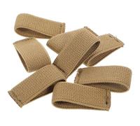Housoutil 8 Pièces Passants de Ceinture Élastiques en Nylon Kaki, Légers et Faciles à Utiliser, Accessoires Portables pour Sacoches et Harnais Tactiques