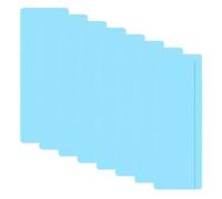 Housoutil 8 Pièces Reading Guide Strips Bleu Clair Règles de Lecture Guidée Plastique pour Dyslexie Du Stress Visuel Marque-pages Surlignage Transparent Aide Lecture et Suivi de Texte