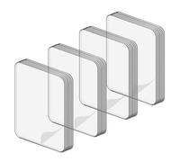 Housoutil 80 Pastilles Adhésives Repositionnables Ruban Adhésif Double Face Résistant Sans Danger Pour Les Murs Transparentes