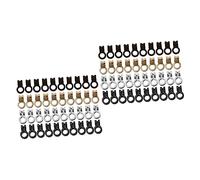 Housoutil 80 Pièces Clips de Chaîne à Perles pour Sac Connecteurs Fer pour DIY Lot de Multicolores Accessoires pour Bandoulière et Fabrication de Sacs