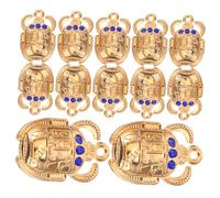 Housoutil 80 Pièces Vintage Beetle Charm DIY Jewelry Making Accessories For Necklaces Bracelets Keychains Ancient Egyptian Style Tone