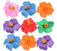 Housoutil 9 Pièces Barrette à Cheveux Fleur Hibiscus Boho pour Femmes et Filles, Accessoires pour Cheveux en Eva et Fer, Confortable et Polyvalent pour Usage Quotidien et Fêtes