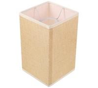 Housoutil Abat-jour carré en tissu, kaki E27 Abat-jour pour lampe de table rectangulaire, lanterne à clipser pour applique murale de table, lampadaire