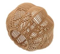 Housoutil Abat-jour de Citrouille Tressée Rustique avec Poignée | Rotin et Fer, Lumière D'ambiance Légère, Installation Facile, pour Jardin, Rassemblements D'automne, Décoration Saisonnière