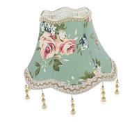 Housoutil Abat-jour En Tissu De Couleur Applique Led Bois Luminaire Suspension Abat-jour Imprimés Pour Lampes De Couverture De Lampe De Table Couvercle Dabat-jour Plafonnier Métal Romantique