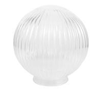 Housoutil Abat-jour en Verre Rayé pour Lampe Suspendue Globe Sphérique Transparent 1 Pièce Diffuseur Lumineux pour Plafonnier ou Applique Murale Éclairage D’ambiance Salon et Bureau