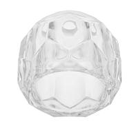 Housoutil Abat-Jour en Verre Sphérique Transparent Ø80 MM Suspendre à Col Ouvert Globe Lumineux de Rechange Compatible Ventilateur de Plafond Éclairage Doux et Facile à Entretenir