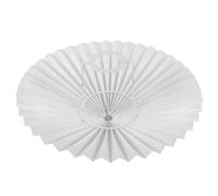 Housoutil Abat-jour parapluie rotatif en tissu froissé blanc 31x16 cm, abat-jour pour lampe de table et lampadaire, diffuseur de lumière douce pour décoration intérieure