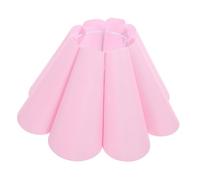 Housoutil Abat Jour Tissu Forme Fleur Accessoire Lampe Décoratif pour Salon Chambre Bureau Couvre Lampe et Élégant Style Vintage Rose