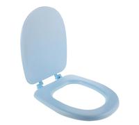 Housoutil Abattant Wc Mousse Douce Siège de Toilette Standard Confortable Réducteur Adaptable pour Cuvette Surface et Facile à Nettoyer et Aux Déformations Couleur Bleu Modèle U Large