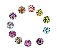 Housoutil Accessoires de Bijoux DIY 100 Pièces en Verre à Motif Cabochons à Dos Plat Autocollants Décoratifs pour Artisanat Bijoux et Décoration de Vêtements